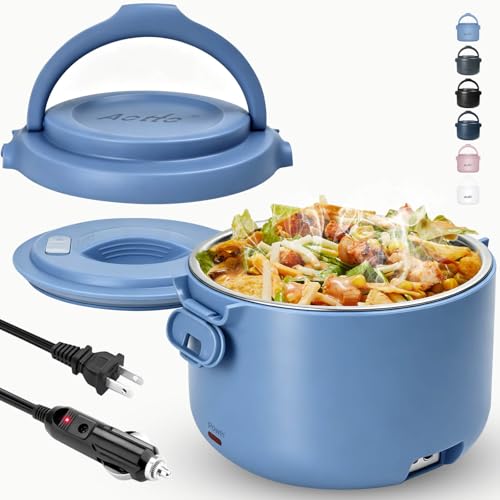 Aotto Electric Lunch Box Blue 32oz Portable Food Warmer for Work Car Travel