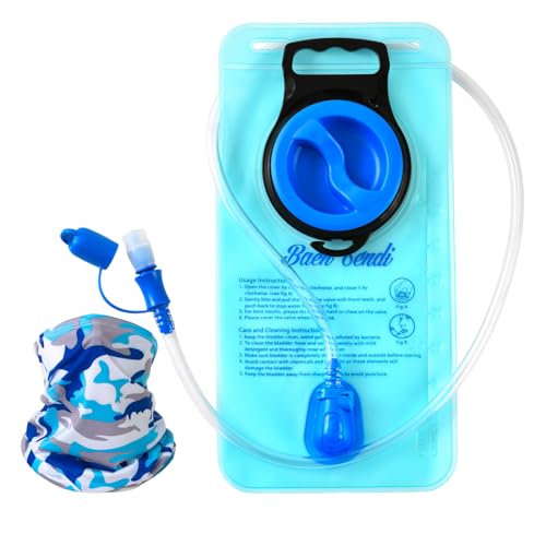 Light Blue 1.5L Hydration Bladder - BPA Free Water Reservoir for Outdoor Activities