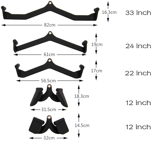 Fitvids Multifunctional Home Gym System Workout Station Multiple Grip Handles, 5-Piece Combo