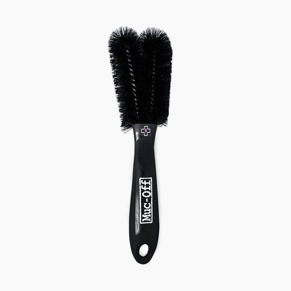 Muc-Off 220 3 Piece Premium Brush Kit - Includes 3 Bike Cleaning Brushes With Durable Nylon Bristles And Ergonomic Rubberised Handles To Minimise Impact
