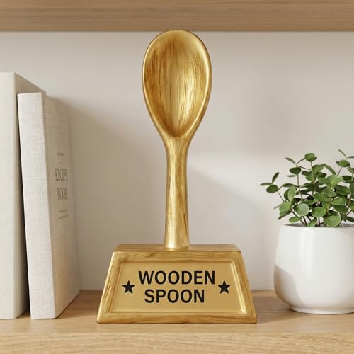 6 Inch Wooden Spoon Trophy - Funny Award for Cook-Offs & Bake-Offs