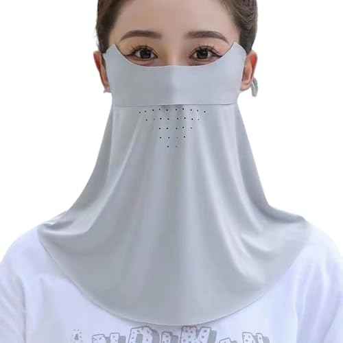 Sun Protection Neck Gaiter Face Scarf with Ear Loops,Lightweight Balaclava Style Face Scarf Cover for Outdoor Sunscreen