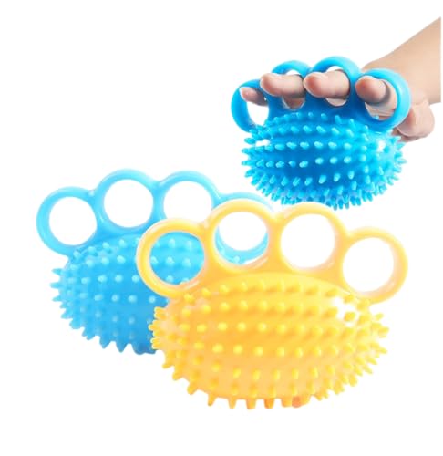 Hand Exercise Ball & Hand Grip Strengthener for Stress Relieve, Strength, Flexibility, Stroke Recovery, Arthritis, Anxiety, Physical Therapy and Muscle Massage as Rehabilitation Training Equipment, Set of 2