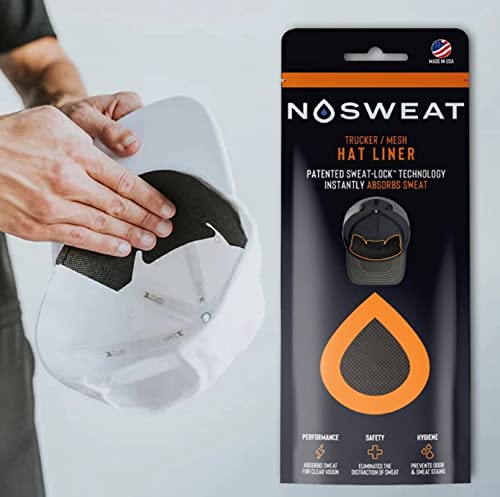 Trucker Hat Sweat Liner & Mesh Sweat Guard Bands - 6 Pack - Prevent Odor & Stains