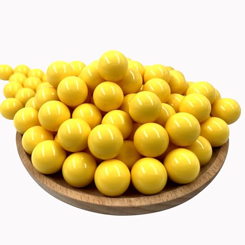 100 Counts 2.6 Grams .61 Caliber Kinetic Balls - 0.61 Cal Reusable Nylon Balls Less Lethal Solid Plastic Ammunition for Training, Target Practice and Self Defense Compatible with Byrna CL