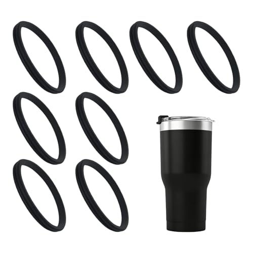 8 Pcs 20 Oz Replacement Lid Seal Gaskets for Yeti Rambler, Rubber O-Ring Cup Lid Seals Compatible with Yeti Stainless Steel Insulated Tumbler