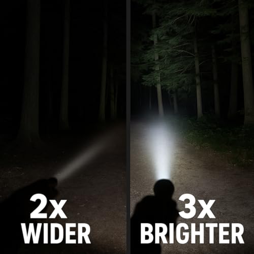 Keeble Outlets Headlamp Flashlight ? 1200 Lumen Ultra-Bright LED Rechargeable Head Lamp with White & Red Light ? Waterproof Motion Sensor Headlights for Camping, Running, Hiking & Fishing (2 Pack)