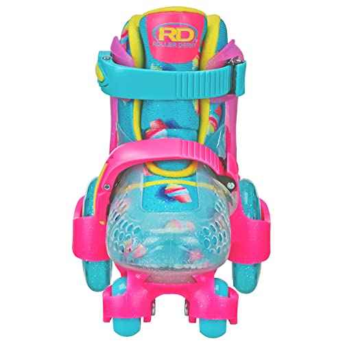 Fun Roll Beginner Roller Skates by Roller Derby, Adjustable Sizing, Skates for Kids, Toddlers, Boys, Girls