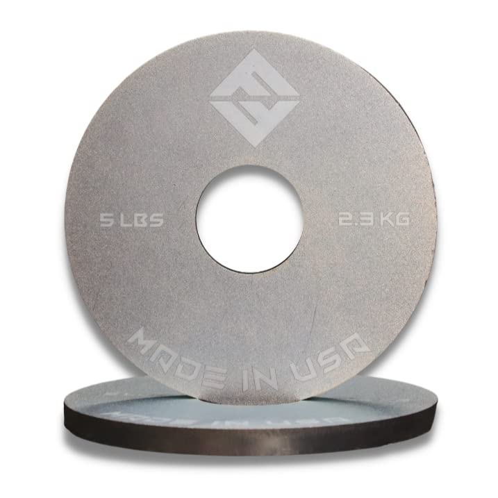 F&F STEEL Change Plate Set - 5LB x 2- Fully Calibrated Steel Weight Plates For Cross, Strength, and Olympic Lift Training…
