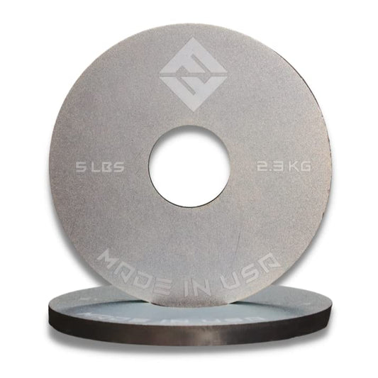 F&F STEEL Change Plate Set - 5LB x 2- Fully Calibrated Steel Weight Plates For Cross, Strength, and Olympic Lift Training…