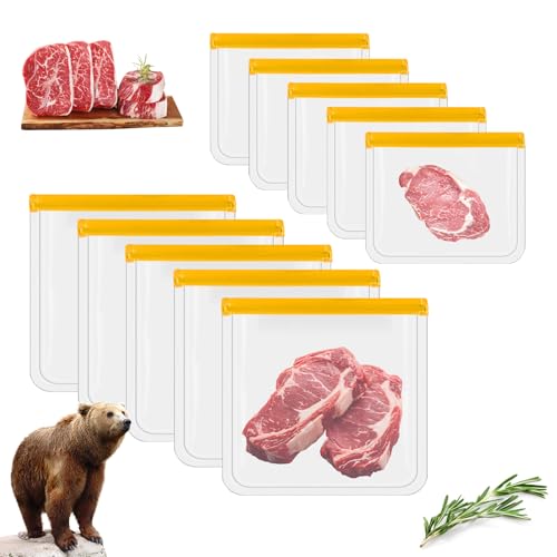 Reusable Odor Proof Bear Canister Bags for Camping Hiking Waterproof 10 Pack