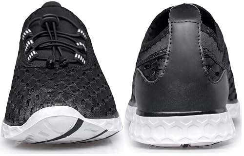 Men's Water Shoes - Quick Dry Beach & Pool Footwear Black 8 - DOUSSPRT