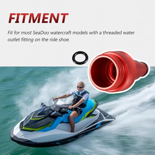 Aluminum Flush Adapter for Watercraft with O-Rings - SeaDoo Replacement Part