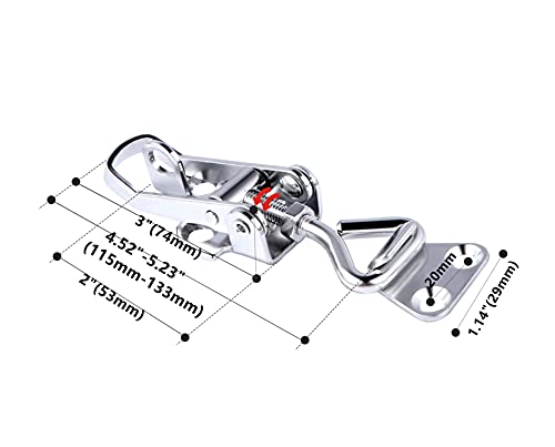 316 Stainless Steel Marine Toggle Latch Clamp Lockable Cabinet Hinge