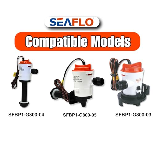 Replacement Motor Cartridge for SEAFLO 12V 800 GPH Bilge & Livewell Pumps - Quick-Click