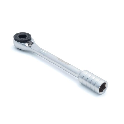 Prestacycle Prestaratchet Micro Pocket Ratchet Kit with (6) S2 Bits and Round Holder Stand – Compact 1/4" Hex Ratchet Tool, Reversible Thumb-Wheel, Heavy-Duty 40Nm Torque