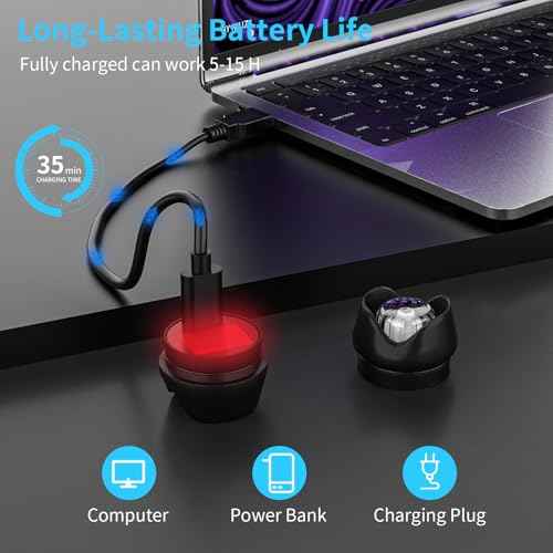 Vergissm Shoe Lights, Running Lights for Runners, 2PCS Waterproof Light for Sports Shoses, Rechargeable Headlights Compatible with Croc, Hands Free Flashlights for Night Running, Dog Walking