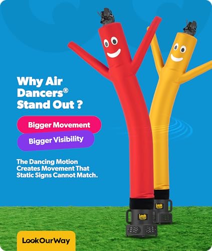 LookOurWay 7ft Air Dancer Wacky Inflatable Tube Man Red Attachment - Advertising Sign