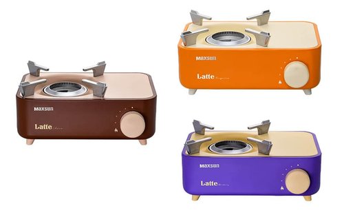 Maxsun Latte Series Mini Gas Stove with Magnetic Locking System (Choco)