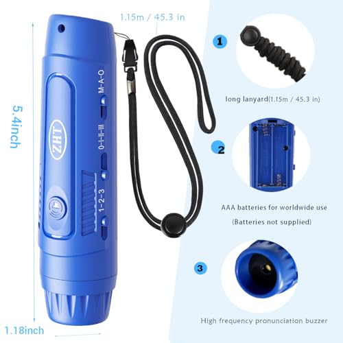 Electronic Whistle for Coaches Referees & Teachers - Blue, 3 Tones & High Volume
