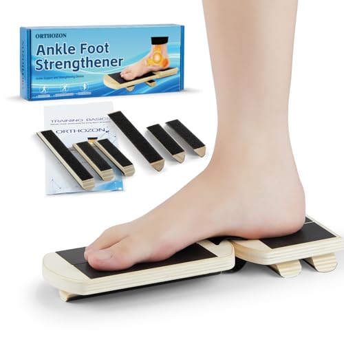 Balance Board for Ankle & Foot Stability Training - Single Leg Exercise Equipment (Log Color)