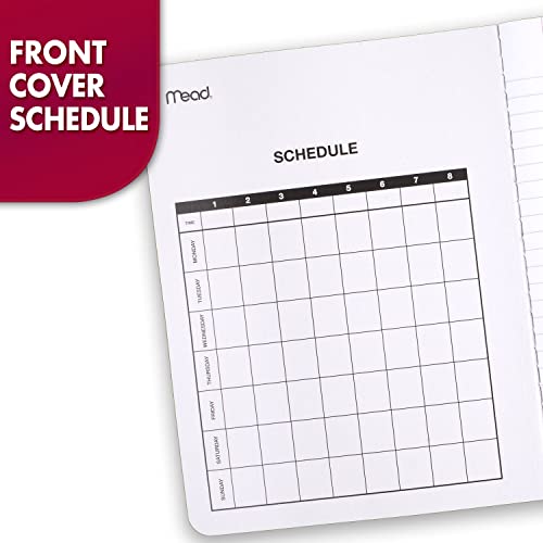Mead Composition Notebooks Pack of 5 Wide Ruled Paper 100 Sheets Each