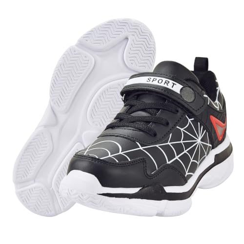 Toddler Little Big Boys Girls Running Sneakers - Black 12