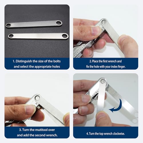 Handy 7Pack Mutitool Wrench Kit for L-eatherman Multi-Tools,Ideal for muti-tool maintenance Knurled Nut Wrenches Wide Compatibility with wave Rebar, Bond, PST, Charge+,Surge (Wrenches Kit)