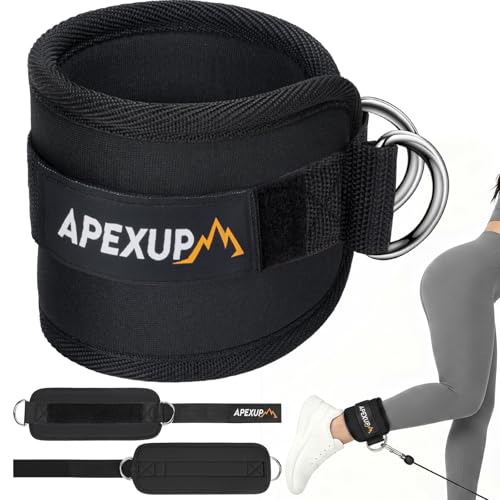 Ankle Strap for Cable Machine Resistance Bands Gym Leg Workout Adjustable Neoprene