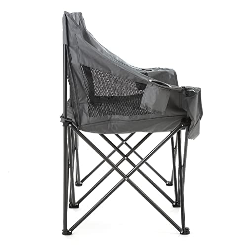 ARROWHEAD OUTDOOR Portable Folding Double Duo Camping Chair Loveseat w/ 2 Cup & Wine Glass Holder, Heavy-Duty Carrying Bag, Padded Seats & Armrests, Supports up to 500lbs, USA-Based Support