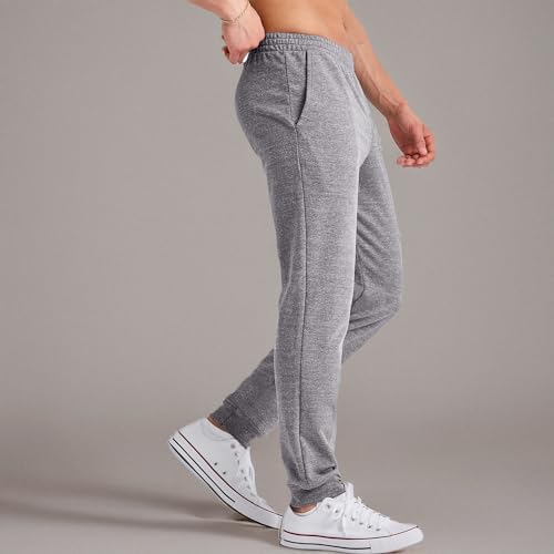 Hanes Men's Originals French Terry Joggers X-Large Black 50r Pe Heather - Lightweight Sweatpants with Pockets