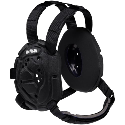 Matman Adult Wrestling Headgear Black - Medalist Protective Gear for Men & Women