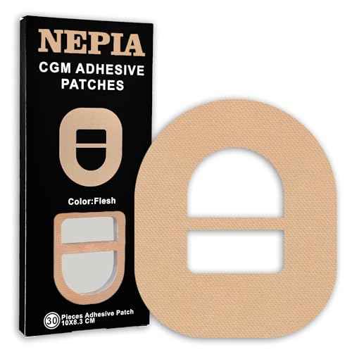Nepia Omnipod 5 Overpatches 30-Pack Flesh, Waterproof Sweatproof Patches, Long-Lasting 14-Day Adhesion, Hypoallergenic Latex-Free for Sensitive Skin