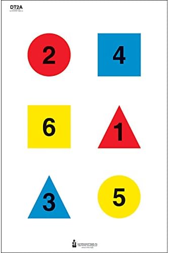 4 Color Discretionary Command Training Target 23 x 35 Inch