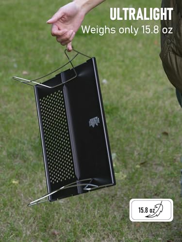 WildCall Ultralight Backpacking Folding Camping Table - Silver