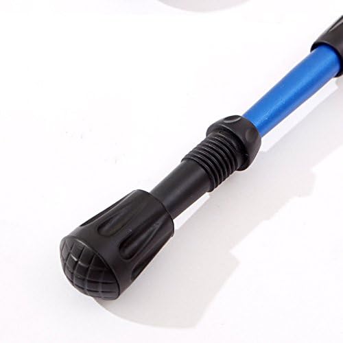 Jakuva Black Rubber Diamonds Trekking Pole Replacement Tip Protectors - Fits Most Standard Hiking Poles - Shock Absorbing, Adds Grip and Stability