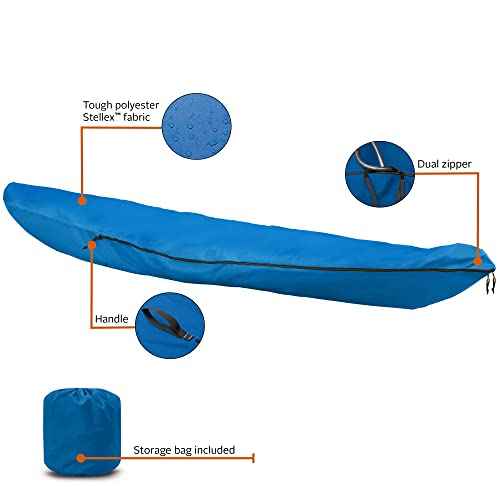 Classic Accessories Stellex Canoe, Kayak and Stand-Up Paddleboard Cover, Fits up to 12'L, Model 1