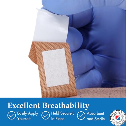 Henry Schein Sterile Adhesive Fabric Bandages, 1" x 3" ? Box of 400 Flexible, Breathable Strips ? Soft, Stretchable Wound Covers for First Aid, Medical Use, Clinics & Emergency Kits