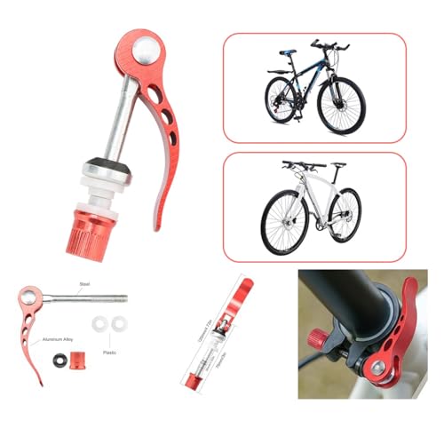 Blue/Black Aluminum Alloy Bike Seat Clamp with Quick Release - Red Variation (Pack of 10)