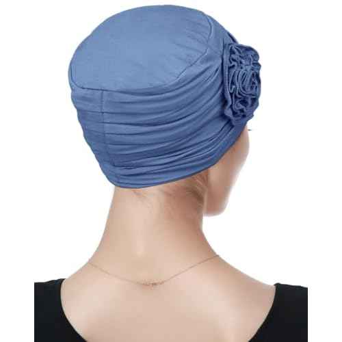 Alnorm Flower Design Chemo Hair Loss Caps Cancer Headwear for Women