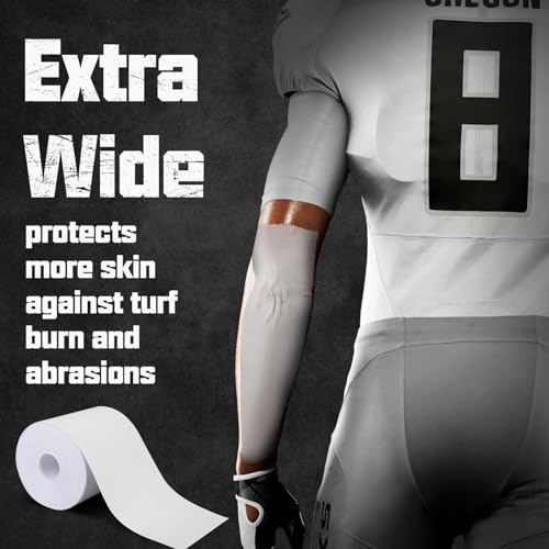 Football Turf Tape - Extra Wide 4 Inch, 30 Feet, White - Athletic Field Tape