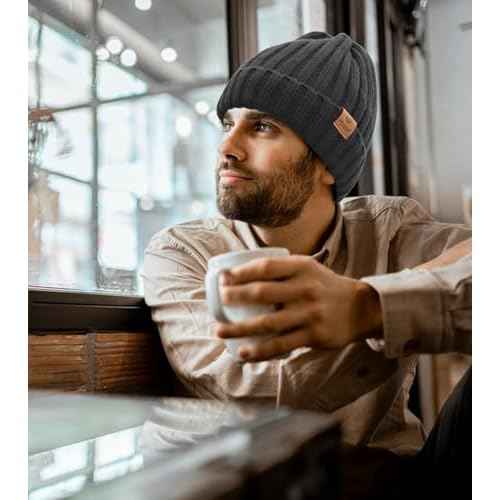 Winter Beanie Hat for Men and Women, Warm Double-Layered Knit Beanie in Multiple Colors to Go with Everything