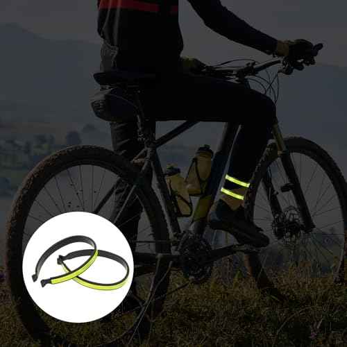 Cycling Trouser Clip, Ankle Cuffs, Outdoor Recreation Cycling Trouser Clip, Cycling Ankle Safety Band Reflective Bicycles Clip Pant Leg Cuff Clip Bikes Cycling Equipment Cycling Trouser Wrap Clip