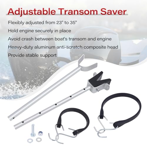 Adjustable Boat Transom Saver 23-35 Inches for Outboard Motors