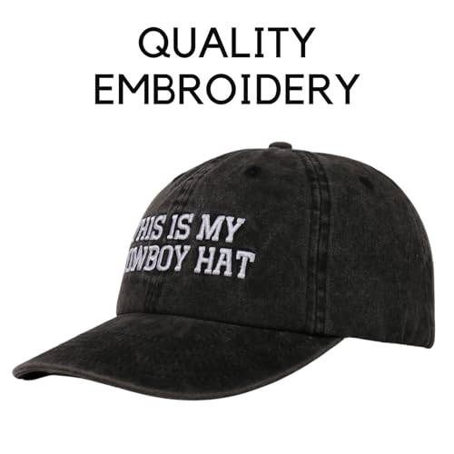 InnoBeta Cowboy Gifts Hat Cap for Men - Funny Adjustable Embroidered Trucker Hat - Variation 01-Hat