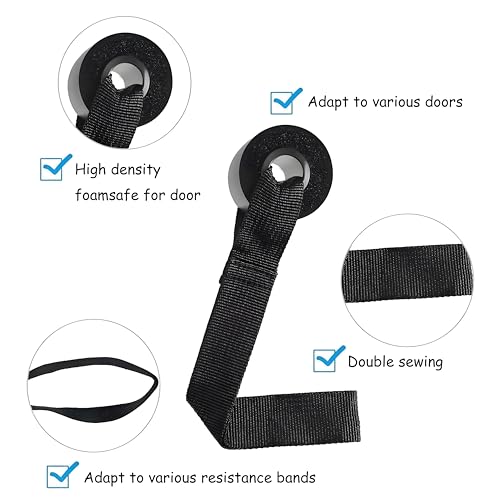 Resistance Bands with Handles - Red 20lb Exercise Bands for Home Workouts