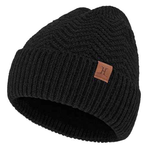 FZ FANTASTIC ZONE Winter Beanie Hats for Men Warm Knit Snow Ski Hat Skull Cap with Thick Fleece Lined Mens Gifts