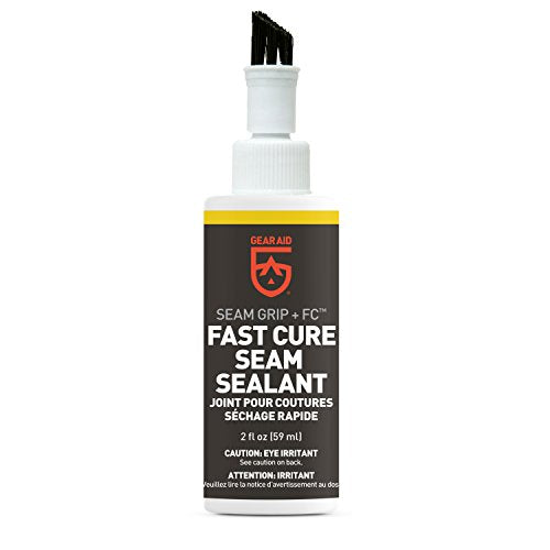 GEAR AID Seam Grip FC Fast Cure Sealant 2 Fl Oz - 2 Pack for Tents and Tarps