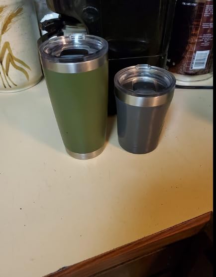 Amazleer 3 Pack 20 oz Magnetic Tumbler Lid with 3 Magnetic Slider Replacement, 20 oz Replacement Lid for Yeti Lids Old Style Rtic Coffee Tumbler, Magneti Spill Proof Tumbler (Black)