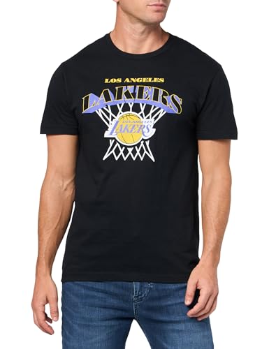 NBA Nothing But Net T-Shirt Black Medium Los Angeles Lakers Fan Tee